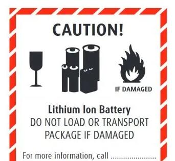 鋰<a href='http://m.dogcrazzzy.com' title='電池運輸' >電池運輸</a>包裝標簽